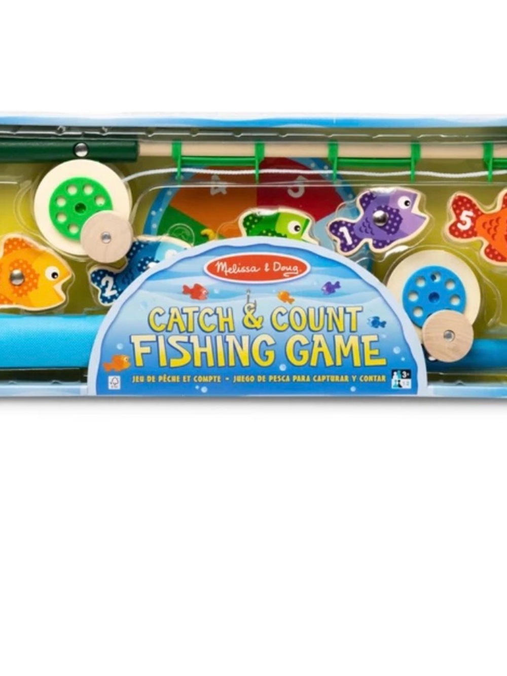 Melissa & Doug Catch & Count Fishing Game - Multicolor with Blue